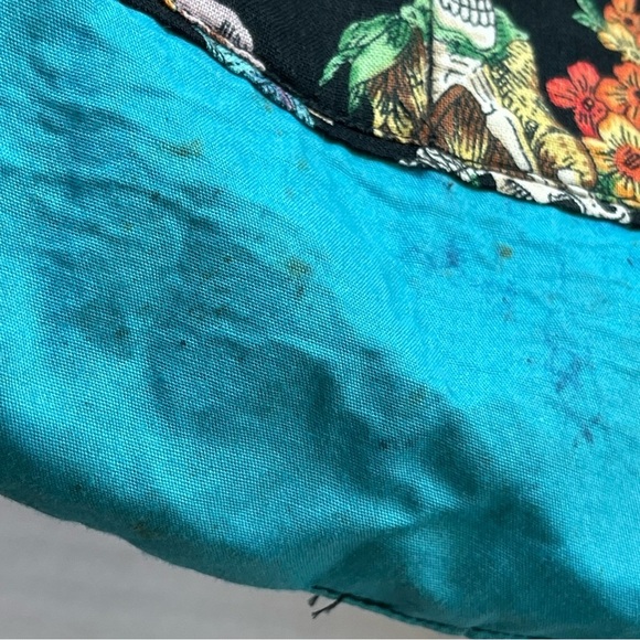 Black Tote Bag with Colorful Skeleton Design - Picture 9 of 10